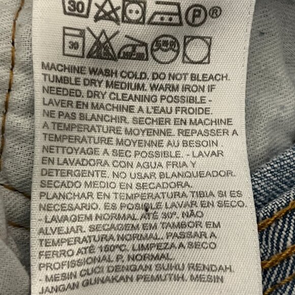 Levi's Mens 501 93 Jeans Size 38 Button Fly Egypt 90s Grunge Straight Normcore - Picture 10 of 11